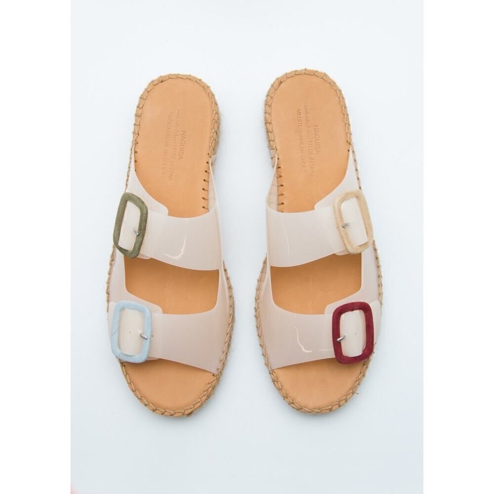 Naguisa Bruma Two Strap Slide - Anthropologie Size Size 5.5 US 36 EURO